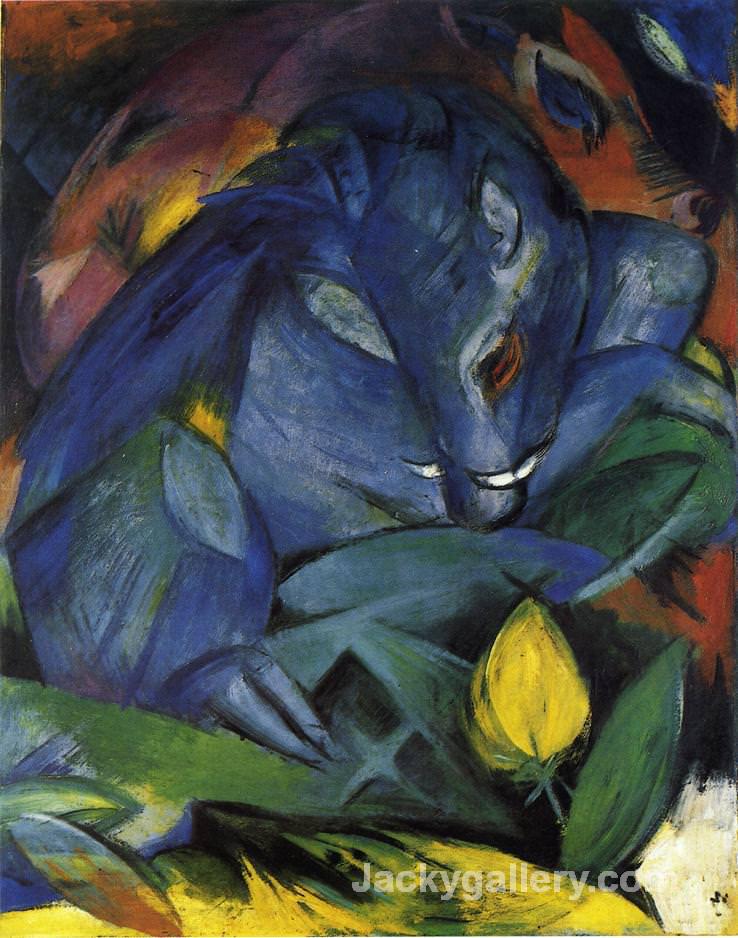 Wild Pigs Boar and sow by Franz Marc paintings reproduction